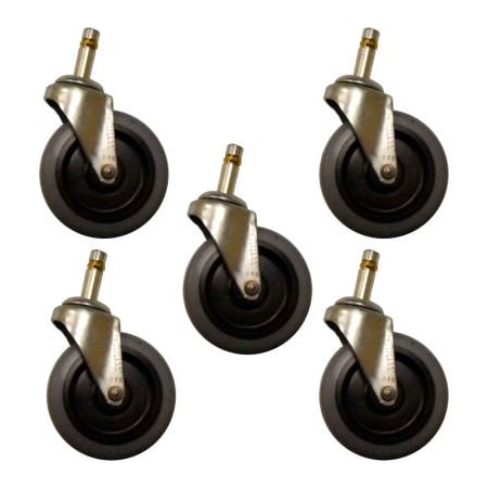 Specialmade Goods And Services Rubbermaid Caster Kit for Brute Dolly, Gray - FG2640M30000